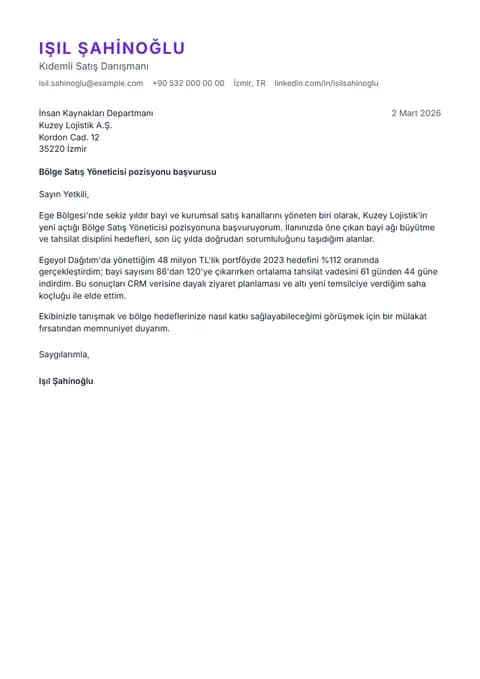 Fluorite ön yazı şablonunun örnek içerikli önizlemesi