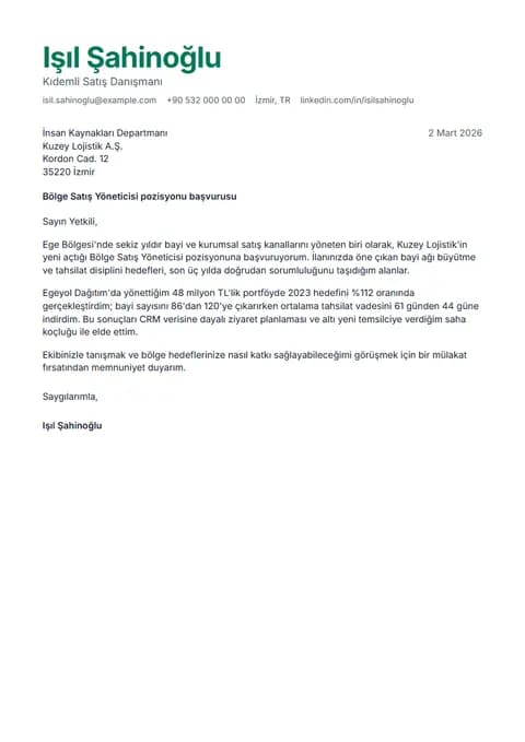 Lithium ön yazı şablonunun örnek içerikli önizlemesi